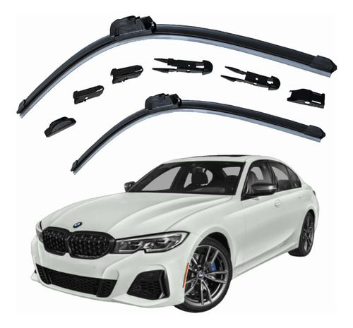 2 Plumas Limpiaparabrisas Reluvsa Bmw 3 Series Sedan 2014-20