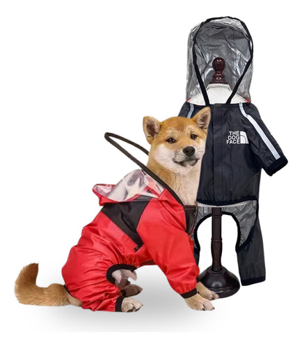 Chubasquero Impermeable Con Capucha Transparente Para Perros