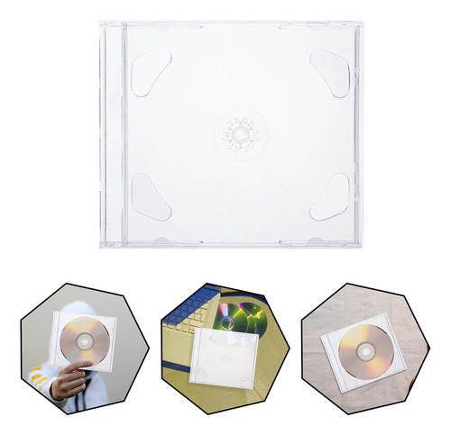 Estojo De Cd Para Armazenamento De Cd: Substitua 10 Unidades