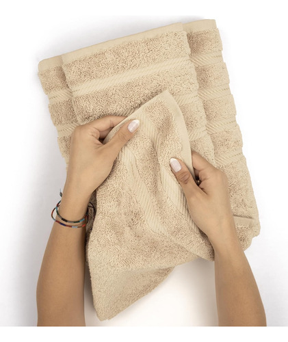 Toallas De Algodón Para Baño, Set De Toallas Beige