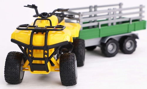 Toyland® Juego De Quad Y Remolque De Granja, Escala 1:16, .