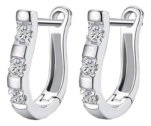 Pendientes De Dama, Mxohs-001, 1pza, Herradura, Plata, Metal