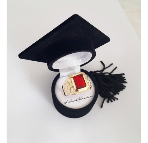 Anel De Formatura Direito Masculino Ouro 18k 12x Sem Juros
