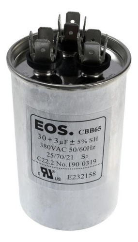Capacitor Duplo 30+3uf 380v Ar Condicionado
