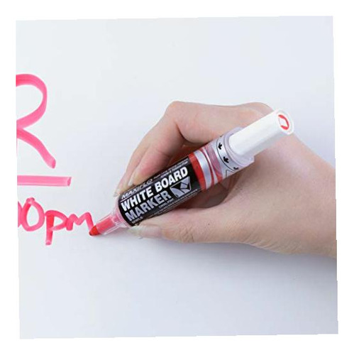 Marcador de quadro branco Pentel MWL6-b Maxiflo, tinta vermelha