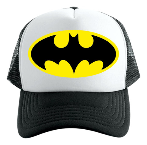 Gorra Tipo Trucker Negra Batman