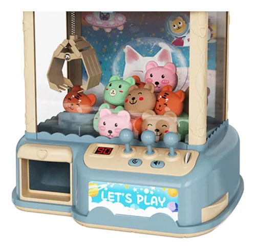 Mini Máquina Expendedora Claw Machine Arcade Game Blue 20 Do