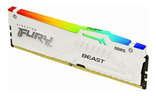 Kingston Fury Beast White Rgb Ddr5, Memoria Gamer Para Pc,