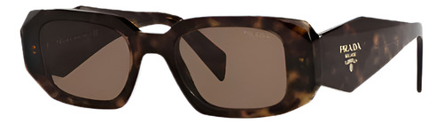 Lentes De Sol, Prada Spr 17w 2au-8c1 Symbole Rectangle Carey