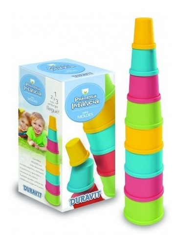 Imagen 1 de 4 de 658 Balde Torre Mini Apilable X8 Piezas Duravit - Del Tomate
