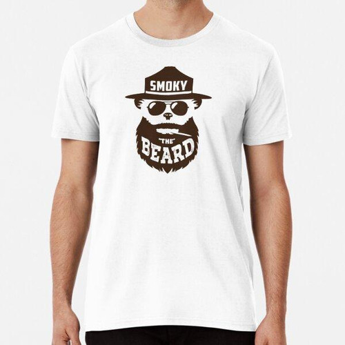 Remera Smoky The Beard - Smokey The Bear's Hipster Cousin Al
