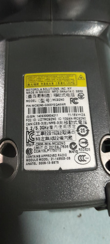 Zebra Motorola Mc92no Lector Codigo De Barras (Usado)