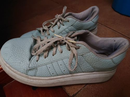 Zapatillas Con Plataforma Celeste Muy Comodas