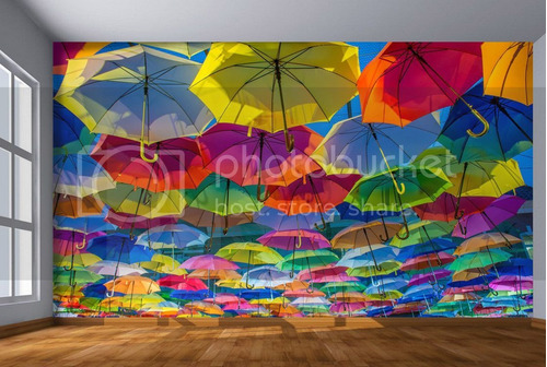 Adesivos Arte Telhado De Guarda Chuva2,0 X 1,5 Tra26