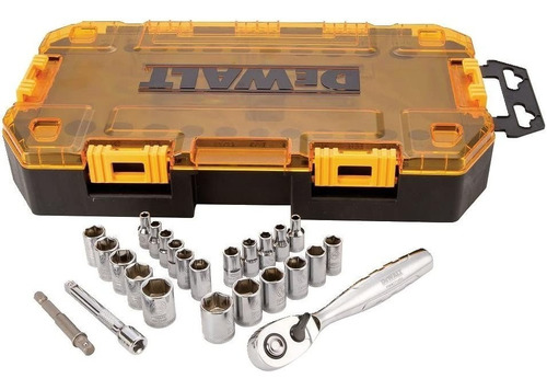 Juego De Llaves De Transmisión Sae/métrico 1/4 PuLG Dewalt