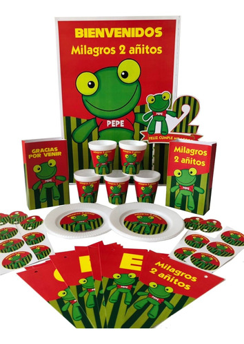 Cotillón Infantil Personalizado X 30 Sapo Pepe