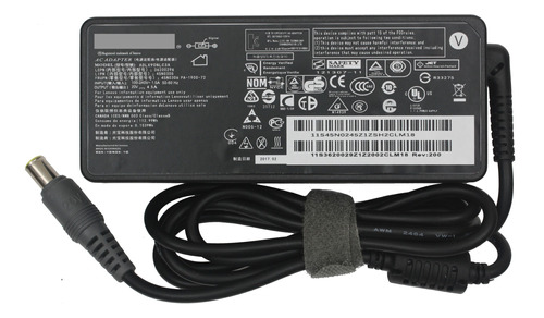 Cargador Lenovo Thinkpad T410s 20v 4.5a 90w 7.9x5.5mm Pin Ce