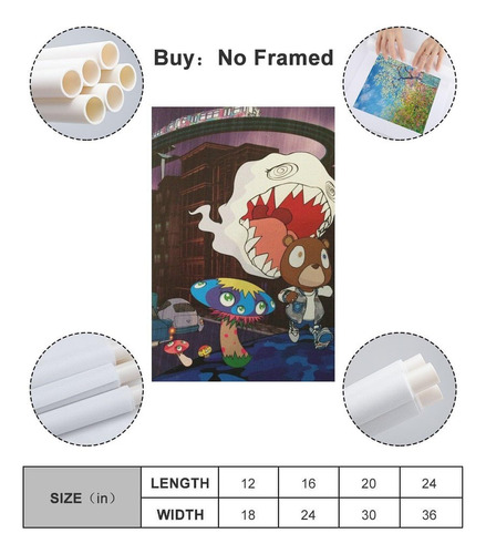 Kanye West X Murakami 'graduation' Album Cover Canvas