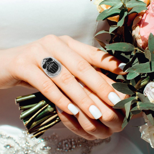 Anillo De Calavera Con Abridor De Botellas De Cerveza Para H