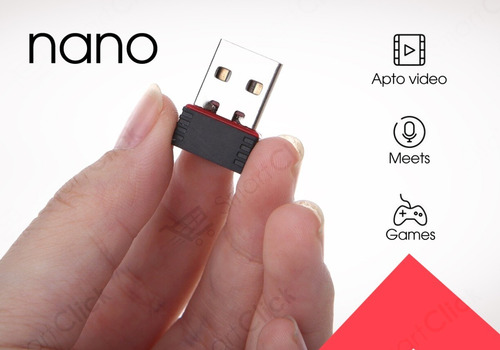 Imagen 2 de 10 de Adaptador Wifi Usb Pc Receptor Nano Realtek 2.4ghz 802.11n