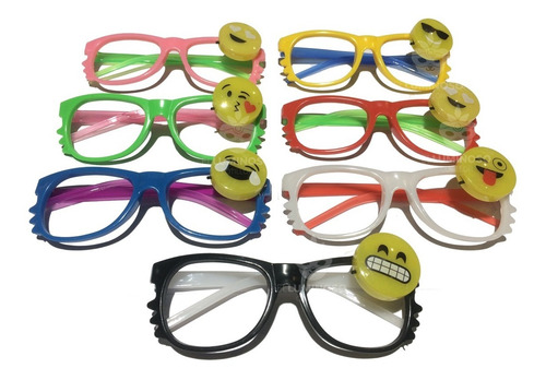 Promo Cotillon Luminoso 10 Lentes Emoticon Con Aplique Led!