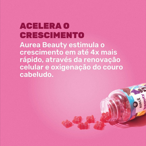 Imagem 7 de 9 de Aurea Beauty Remedio Para Crescer Cabelo Feminino Rapido