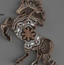Comprar Vector Caballo Multicapa Corte Láser Cnc Svg Dxf Ai Cdr W059