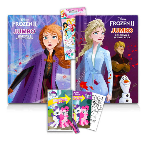 Disney Frozen Juego De 2 Libros Para Colorear Con Más De 1.