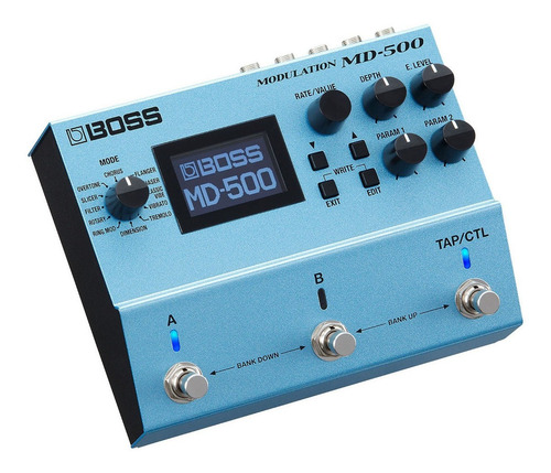 Pedal de efecto Boss Modulation MD-500  azul