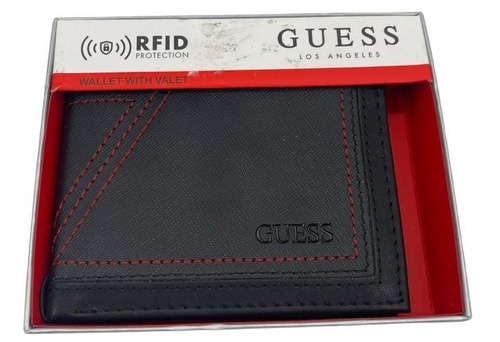 Billetera Guess Para Hombre De Cuero Café Rfid Protection