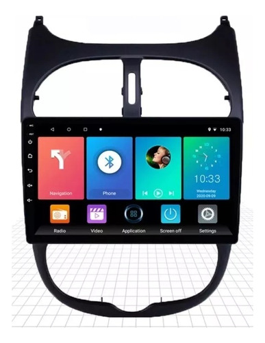 Radio Multimedia Android Peugeot 206 9 Pulgadas Gps +cámara 