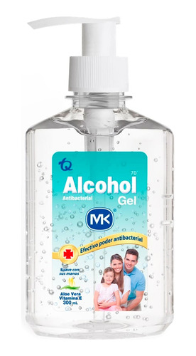 Alcohol Gel Mk Antbacterial Aloe Vera X 300ml