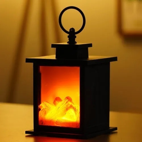Linterna Lampara Decorativa Simulación Chimenea Colgante