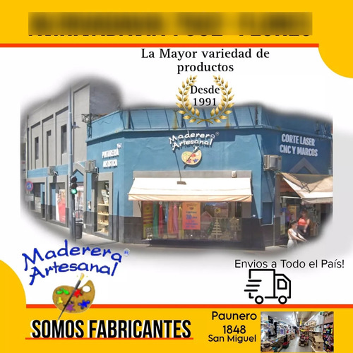 Caja Cubo 8x8 Cm Fibrofácil Souvenir Para Pintar X20 Uni Mdf