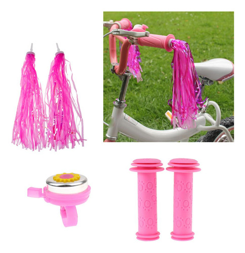 Cubierta De Puños De Barra De Manillar De Bicicleta Rosado