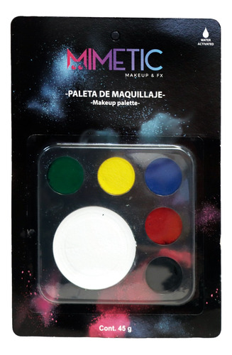 Maquillaje Para Rostro Base Agua Disfraz Halloween 