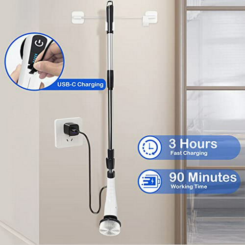 Cepillo Eléctrico Para Baño Y Ducha Con 7 Cabezales