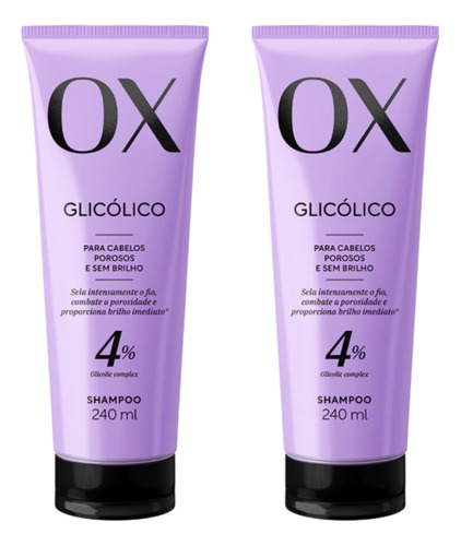 Shampoo Ox 240ml Glicolico - Kit C/ 2un