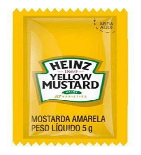 Mostarda Heinz sem glúten em caixa 5g