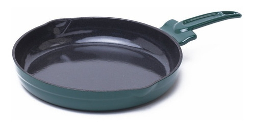 Sartén Hierro Fundido Esmaltado Lafont 26 Cm. Apto Horno Color Verde Inglés