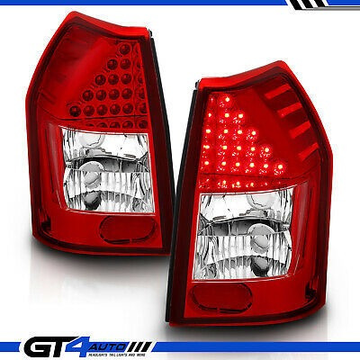 Ruby Red 2005-2008 Dodge Magnum Led Tail Lights Brake La Gt4