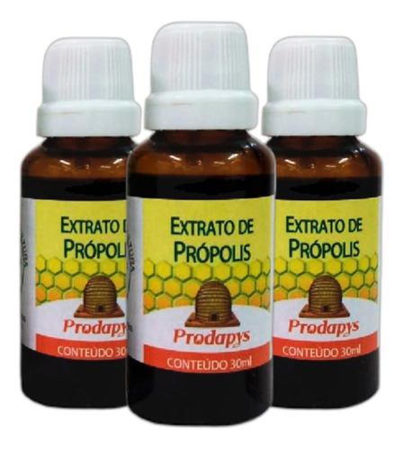 Extrato De Própolis 30ml Kit Com 3