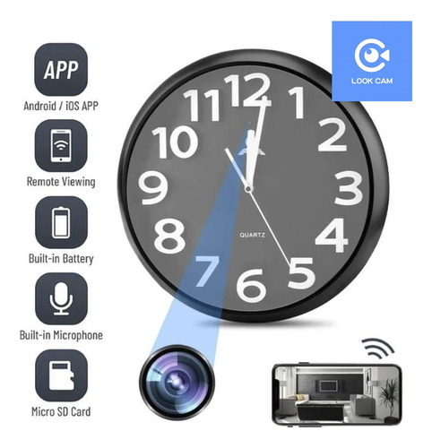 Camara Oculta Reloj De Pared Lookcam
