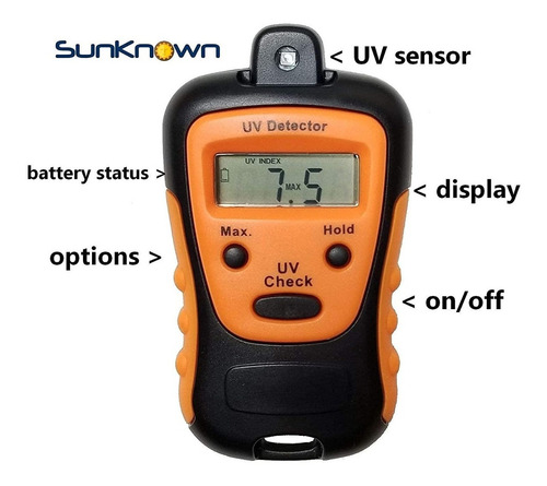 Medidor Rayo Uv Portatil Luz Solar Fuerza De Luz Índice