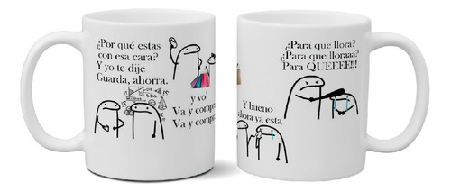 Taza De Cerámica Meme Flork Yo Te Dije Ahorra Exclusiva Art5