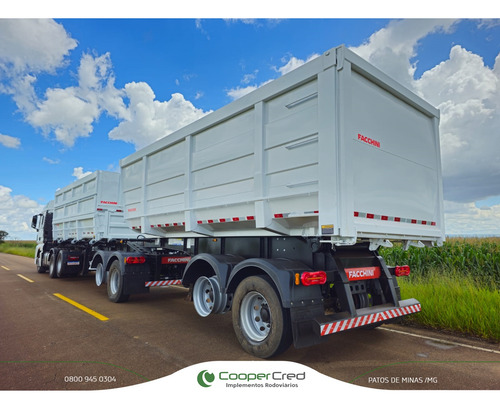 Carreta Bitrem Basculante Caçamba 25/25 Nova 26m3+ 27m3