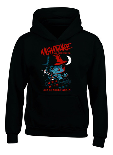 Hoodie Buzo Capota Freddy Krueger Series Black Pop