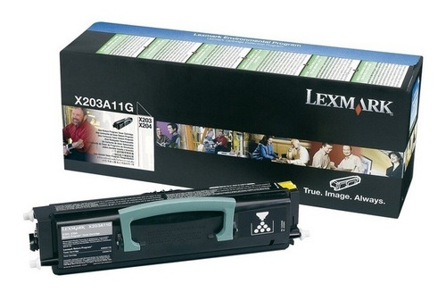 Tóner Lexmark X203a11g, Negro, 2.500 Páginas