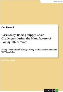 Libro Case Study : Boeing Supply Chain Challenges During ...