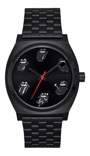 Reloj Nixon Light Wave Grateful Dead All Black Color de la malla Negro Color del bisel Negro Color del fondo Personalizado
